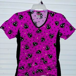 Chococat Sanrio Womens Scub Top Sz. Small